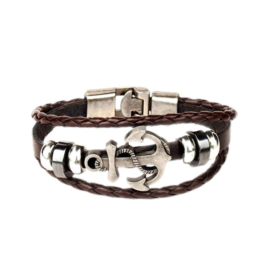 Anchor Bracelet (Brown)