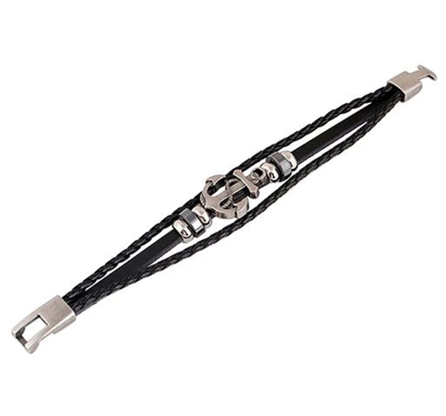 Anchor Bracelet (Black)